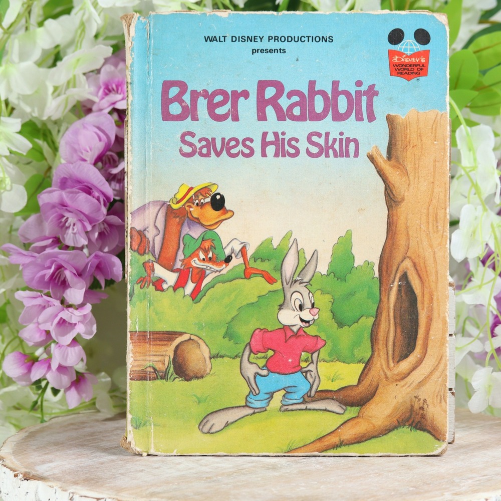 Disney Brer Rabbit Saves His Skin Wonderful World of Reading Vintage Hardcover